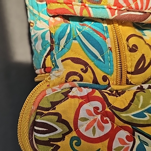Vera Bradley Retired Provencal Yellow Floral Pattern Backpack VGUC - Picture 7 of 16